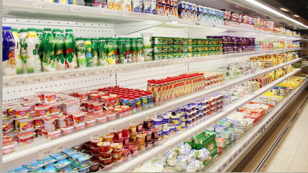 Rayon frais supermarché